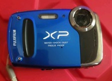 Fujifilm Finepix XP120 Tested Blue Waterproof Shockproof Free Shipping