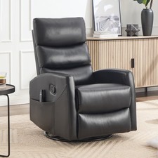 Recliner with swivel function Heated Adjustable backrest Features metal base