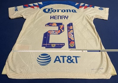 NIKE CLUB AMERICA PLAYER VERSION HENRY SOCCER JERSEY SIZE XL MÉXICO CHIVAS PUMAS