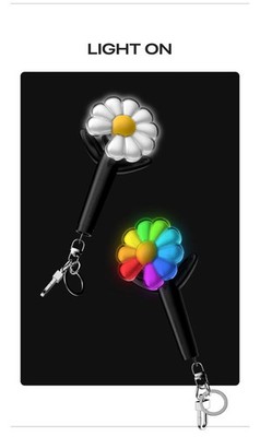 NEW]G-DRAGON GD Official Mini Light Keyring ( Black / Mint Ver