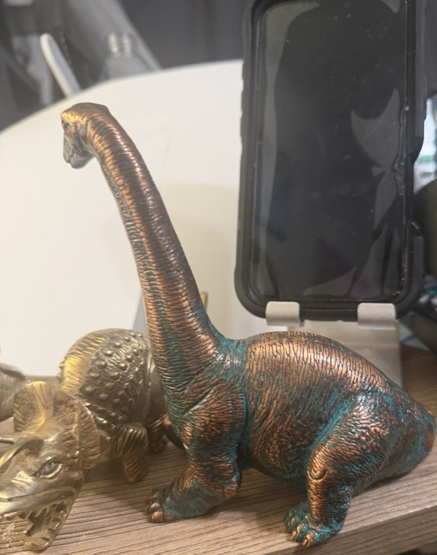 Lot of 4 Dinosaur Figures: Brachiosaurus Stegosaurus Triceratops Dimetrodon