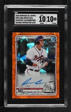 2020 Bowman Chrome Sapphire Edition Orange 4/25 Bryce Ball SGC 10 GEM Auto 10fh
