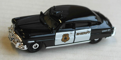 Matchbox 1951 Hudson Hornet schwarz/weiß SHERIFF Oldtimer Auto Car MBX Mattel 51