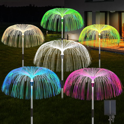 Solar Garden Lights 7 Color Changing Warm White Jellyfish lamp Decor | 6 sets is