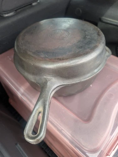 Title: Vintage Griswold Cast Iron No. 80 Double Skillet Set Bottom & Top 80 &...