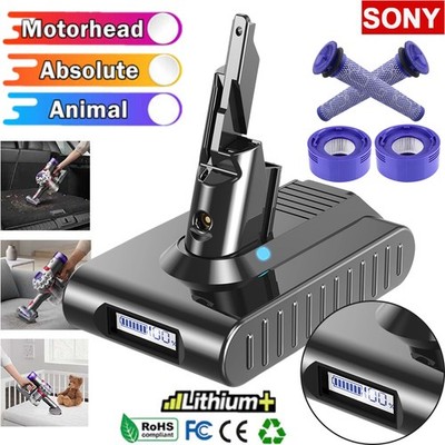 9000mAh Akku für Dyson V7 SV11 Motorhead Absolute Animal mit Anzeige Sony Cell