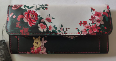 Loungefly Disney Winnie the Pooh Pooh & Piglet Floral Embroidered Wallet  NWT