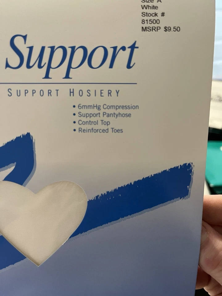 Pantimedias de compresión Nurse Mates originales de soporte completo blancas E Foto 3 de 4