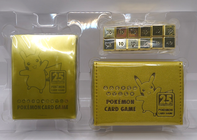 NEW Pokemon Card Game 25th Anniversary Golden Box NEW Accessories