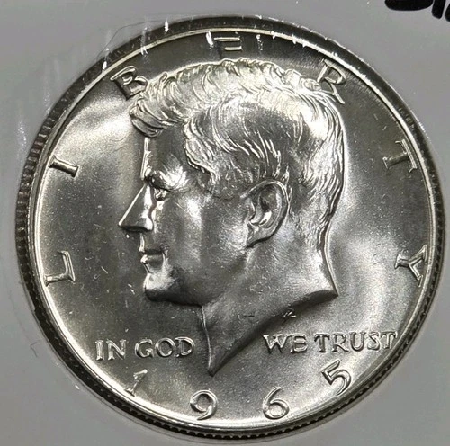1965 KENNEDY HALF Dollar 40 % SILVER SMS UNCIRCULATED 50c JFK US Coin