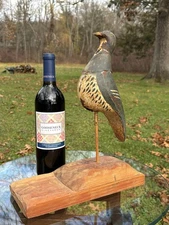 Antique Painted Metal pigeon dove decoy