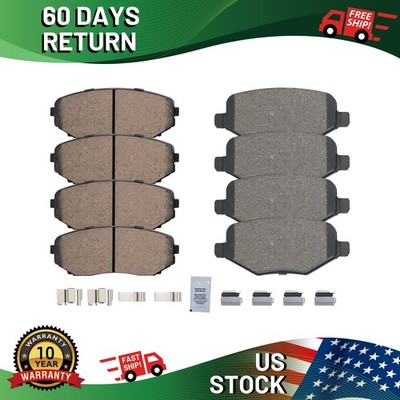 Front Rear Premium Ceramic Brake Pads for 2011-2014 Ford Edge