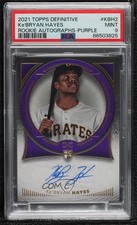 2021 Definitive Collection Rookie Purple 3/10 Ke'Bryan Hayes PSA 9 Auto 11oq