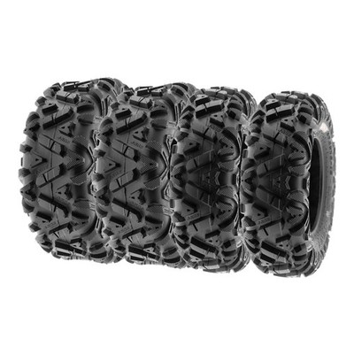 【2 Front 26x9-12 】【2 Rear 26x11-12】ATV UTV Tires All Terrain 6 Ply - SunF A033