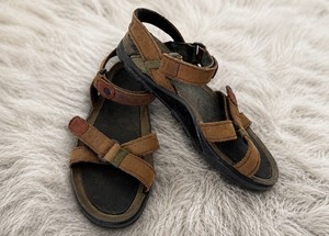 Vintage Timberland 95081 Men’s Brown Leather Hiking Sandals  Sz 10M Gorpcore