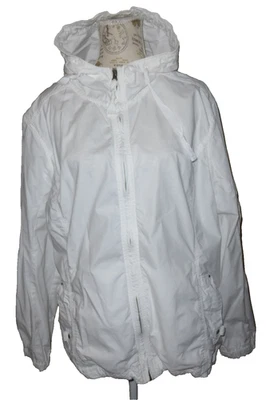Eddie Bauer Jacke XXL Outdoor weiß Übergangajacke mit Kapuze Baumwolle Sommer - Bild 1 von 4