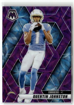 2025 Panini Mosaic #43 Quentin Johnston Purple Scope