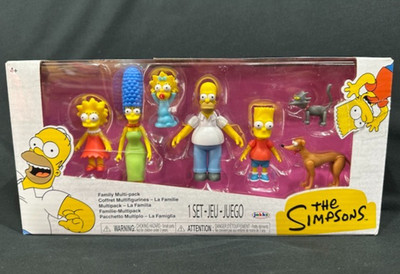 New The Simpsons Family Multi-Pack 7 Piece Action Figure Set Jakks
