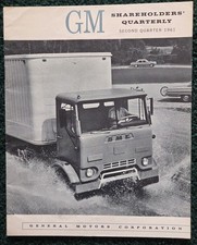 Livret trimestriel des actionnaires GM 1961 deuxième trimestre