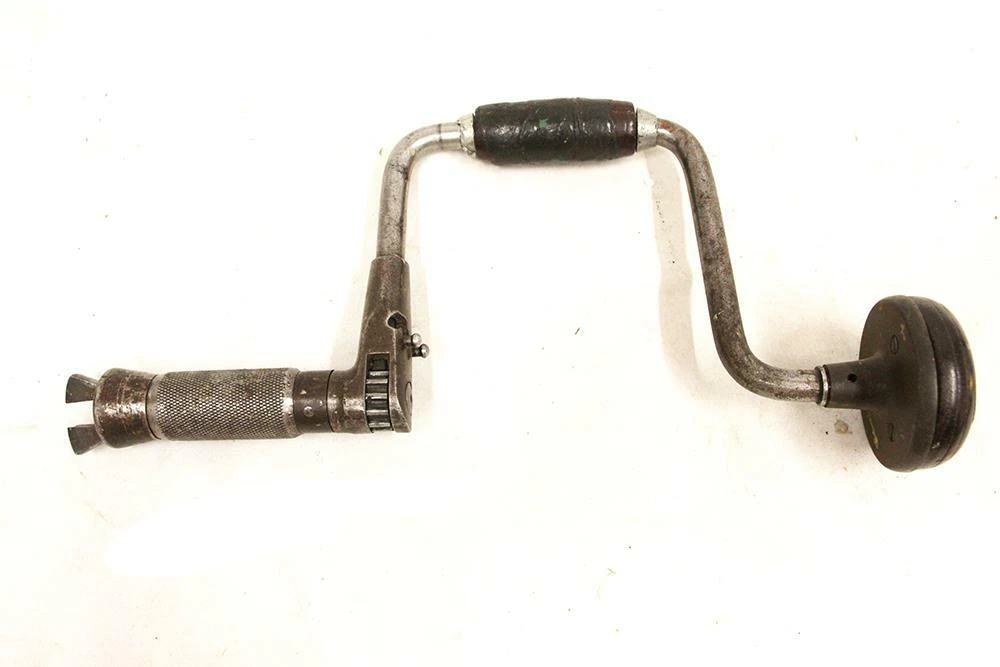 Antique Auger Bit Brace PS W Co No 102 Hand Tool Woodworking