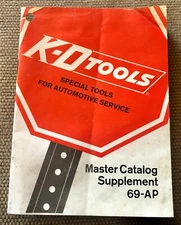 Vintage K-D Tools Master Catalog Supplement #69-AP - 1971
