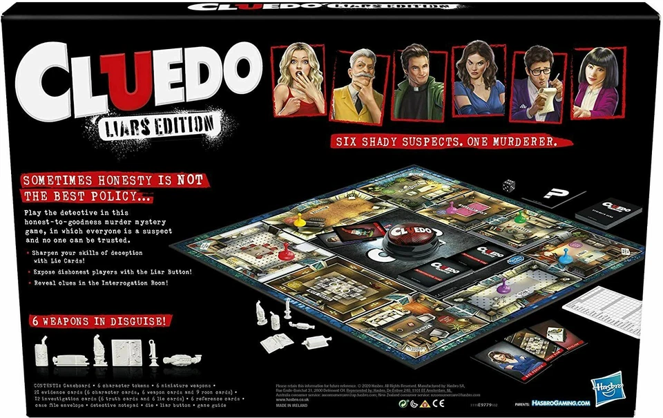 Hasbro Gaming Cluedo Liars Edition Board Game. Great family group fun! - Image 3 of 4