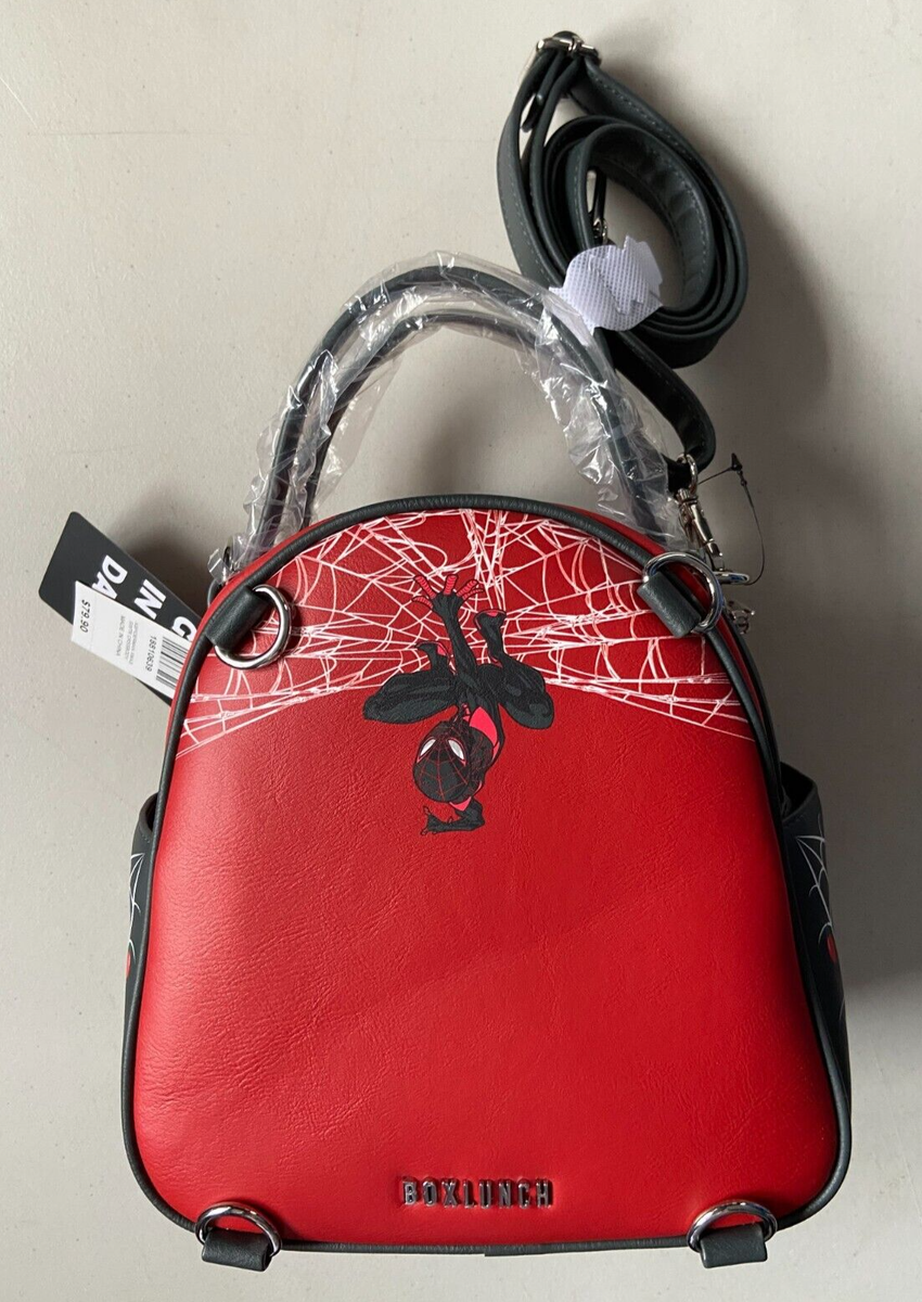 Marvel Boxlunch Spider Wreath Mini Backpack - Black/Green/Red Loungefly Marvel Spider-Man Web Heart Mini Backpack  main image 4