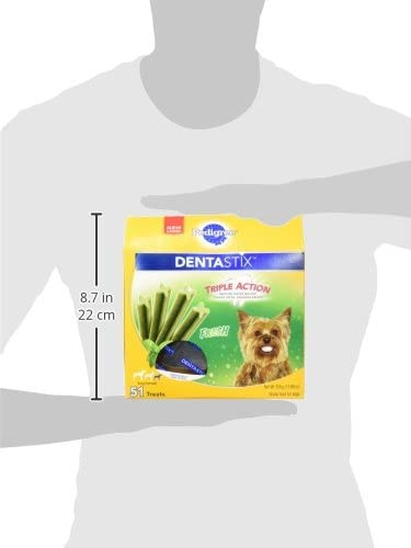 PEDIGREE DENTASTIX Dental Treats for Small Dogs Fresh Flavor, 12.66 Oz 51 Treats