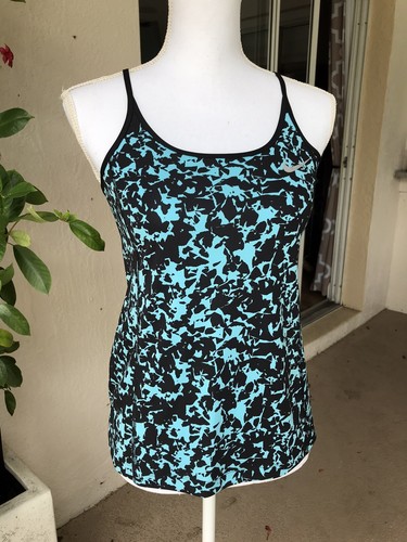 Nike Miller running tank Women's Dri-Fit Racerback design top Small Sky Blue - Picture 2 of 10