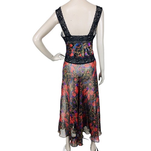 VTG 90s Victoria's Secret Gold Label Sheer Ethereal Floral Peignoir Nightgown - 第 6/9 張圖片
