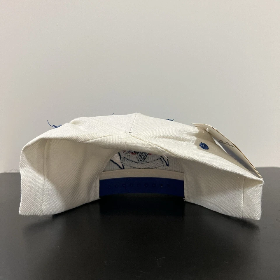 De colección 1994 NBA Draft Diente de Tiburón Logo 7 Gorra Atlética Gorra Snap Back Hoosier Dome Foto 3 de 4