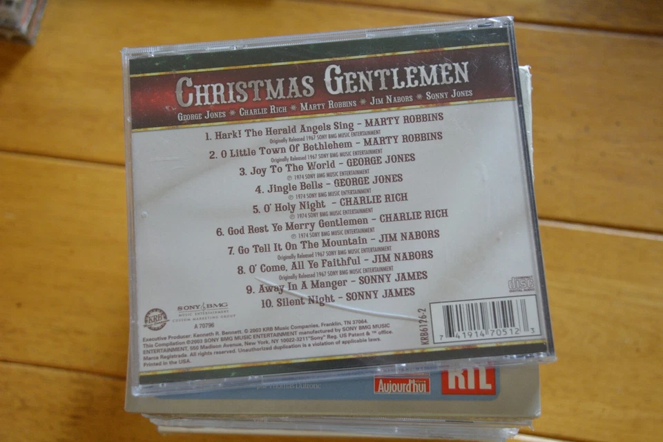 VARIOUS "CHRISTMAS GENTLEMEN" AUDIO CD [NEW] CASE CRACK [165] Foto 2 de 4