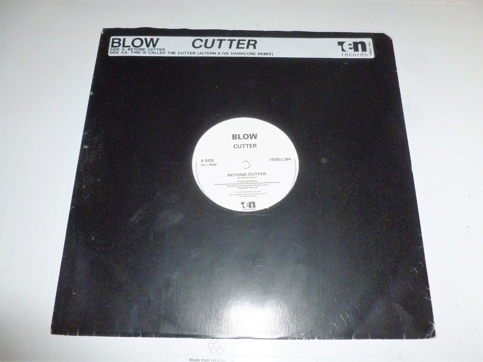BLOW - Cutter - 1981 UK 2-tracks DJ Promo 12\