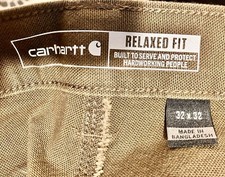 Carhartt Men's Rugged Flex Relaxed Fit Duck Utility Work Pant 32x32 BN3279-M