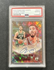 2022/2023 NBA Hoops Ink Red Jayson Tatum Auto #6/25 PSA 10