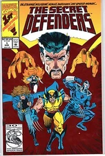 THE SECRET DEFENDERS 1st Unbelievable Issue Marvel Foil Cover Comic Book