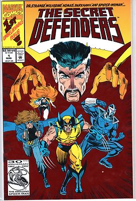 THE SECRET DEFENDERS 1st Unbelievable Issue Marvel Foil Cover