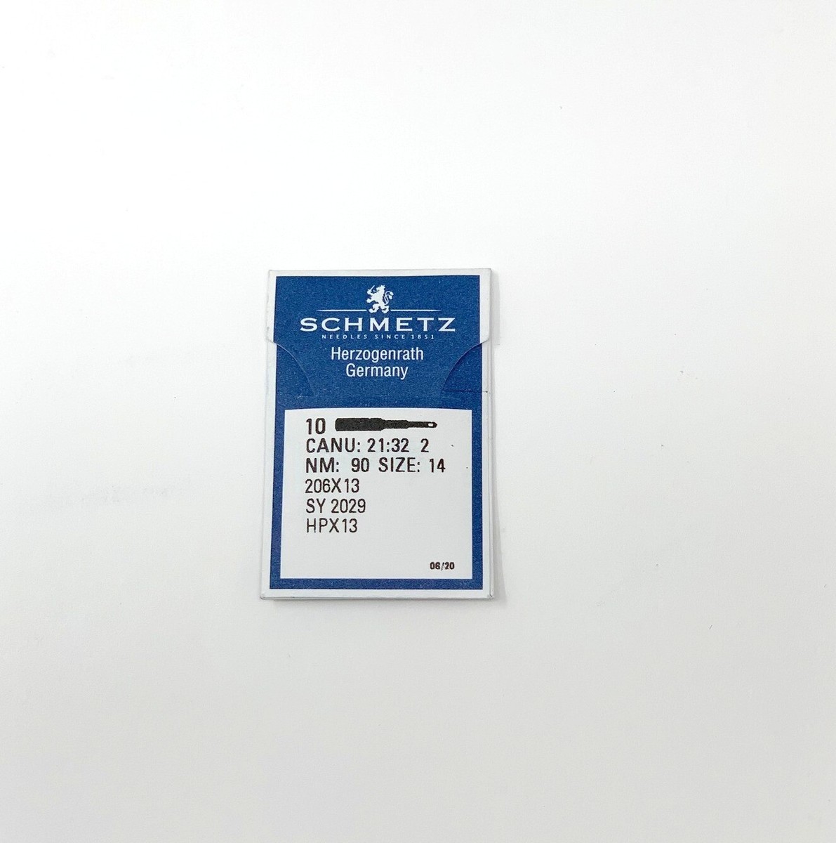 10 Pk. Schmetz 206X13 HPX13 Size 14 Flat Shank Needles For