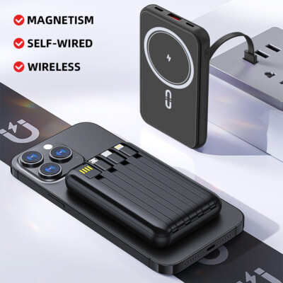 20000mAh Magnetic Wireless Power Bank MagSafe Battery Pack for iPhone 15/13/12