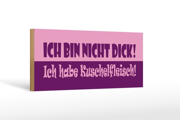 Holzschild Spruch 27X10 Cm Ich Habe Kuschelfleisch Holz Deko Schild Wooden Sign-image