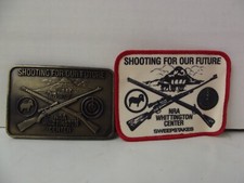 NRA Whittington Center Shooting for our Future belt buckle Matching Patch