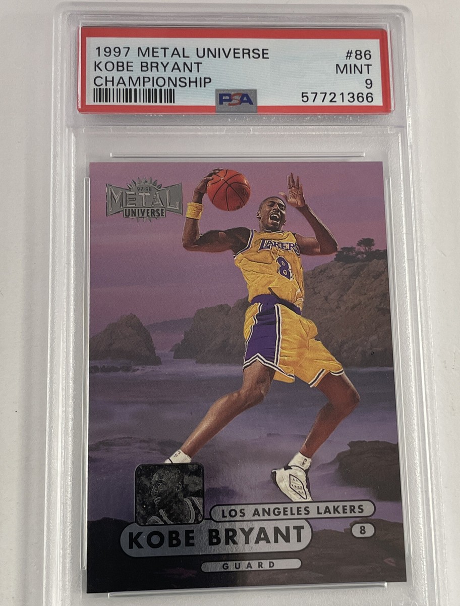 Kobe Bryant 1997 Metal Universe Championship Card #86 PSA 9 Kobe Bryant 1997 Metal Universe Championship Card #86 PSA 9