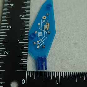LEGO 30231pb01 Wing Insectoid with Arm Hinge Circuitry Pattern Trans Dark Blue
