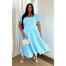 NWT | Show Me Your Mumu Mia Midi Dress Blue Clip Butterfly Sz 3X Retail $228