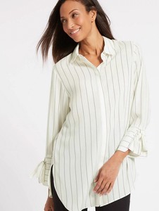 M\u0026S WOMENS LONGLINE SILKY SHIRT Size 12 