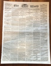 1864 CIVIL WAR newsapper w STATE BY STATE CENSUS of SOLDIERS in CONFEDERATE ARMY