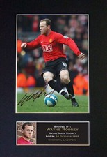 #42 WAYNE ROONEY Reproduction Signature/Autograph Mounted Signed Photograph A4