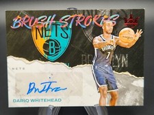Dariq Whitehead 2023-24 Panini Court Kings Brush Strokes Rookie Auto Ruby #35/49