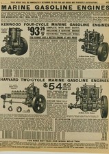 Kenwood Marine Gasoline Engines Sears Roebuck Vintage Advertising Catalog Pg