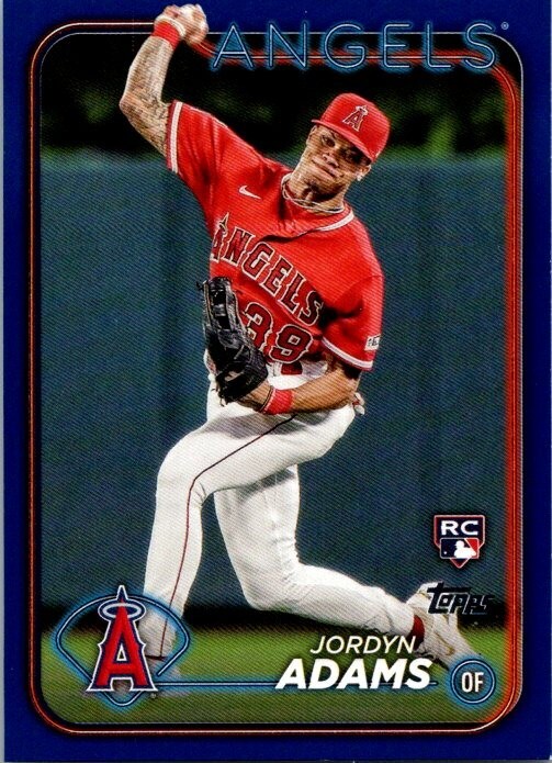 2024 Topps Royal Blue #470 Jordyn Adams Los Angeles Angels RC
